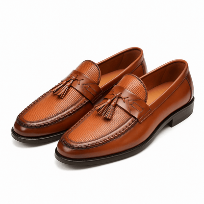 Men’s Woven Tassel Loafers – Refined Slip-On Smart Shoes