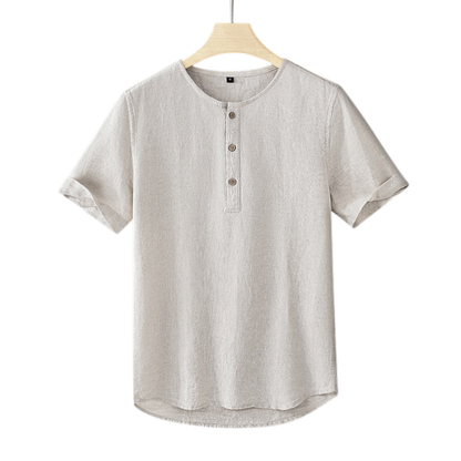 Horizon Henley Linen Shirt