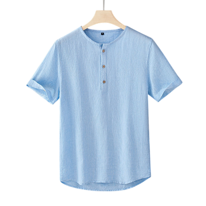 Horizon Henley Linen Shirt