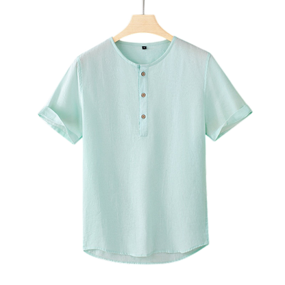 Horizon Henley Linen Shirt