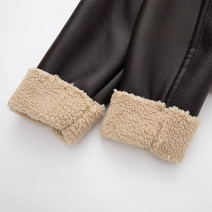 Luna Shearling Trim Jacket