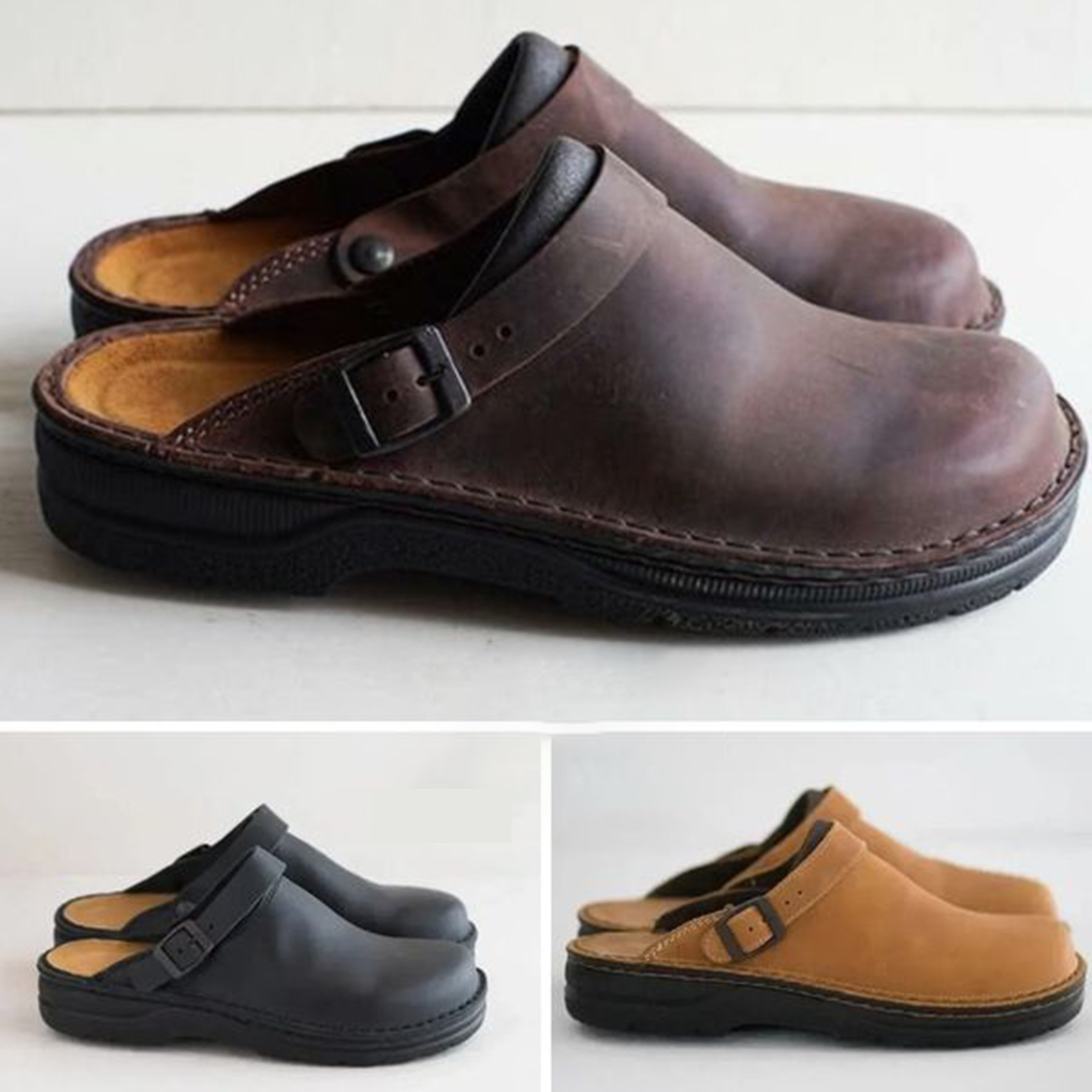 Men's Comfort Leather Clogs