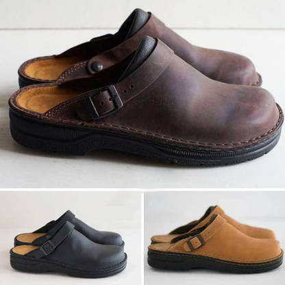 Men's Comfort Leather Clogs