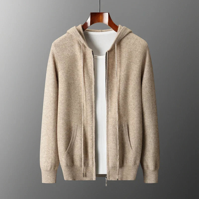 Harrow Cashmere Zip Hoodie