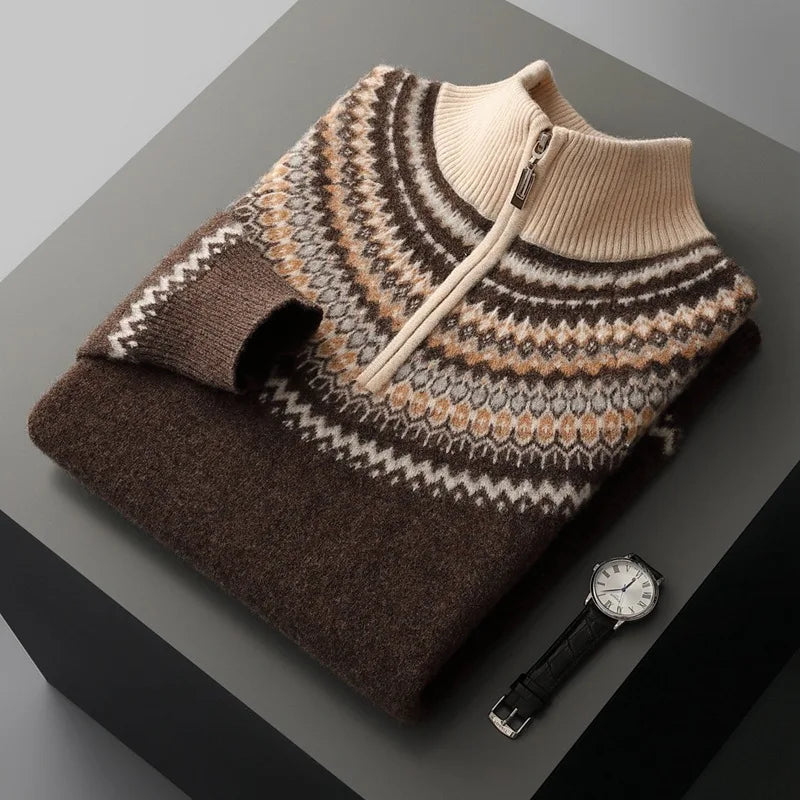 Evan Cashmere Half-Zip Sweater