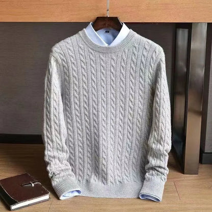 Biella Cotton Cable Sweater