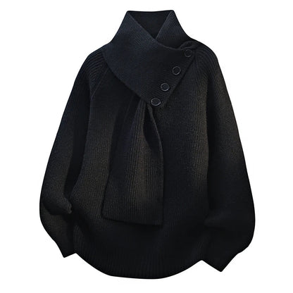 Aurelia Scarf-Neck Knit