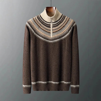 Evan Cashmere Half-Zip Sweater