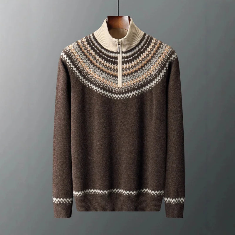 Evan Cashmere Half-Zip Sweater