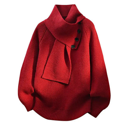 Aurelia Scarf-Neck Knit