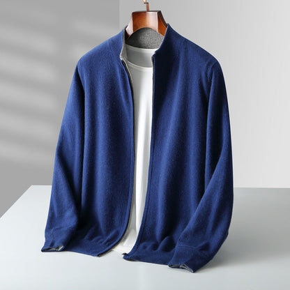 Olympus Cashmere Zip Cardigan