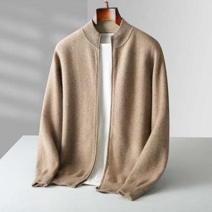 Olympus Cashmere Zip Cardigan