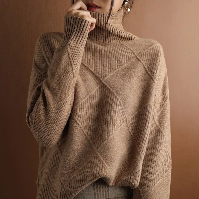 Isla Ribbed Turtleneck