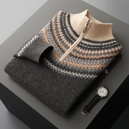 Evan Cashmere Half-Zip Sweater