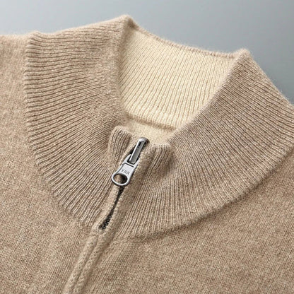 Olympus Cashmere Zip Cardigan