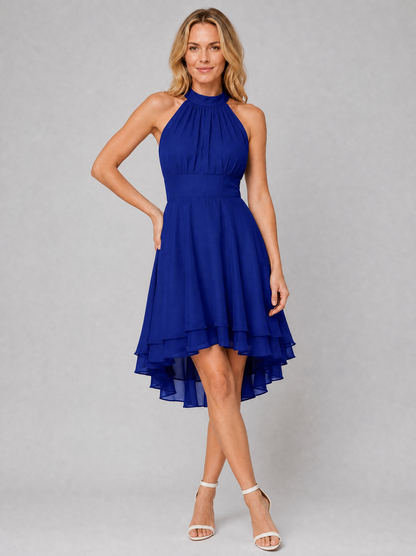 Women’s Halter Neck Chiffon Style Dress – Wedding Guest Style