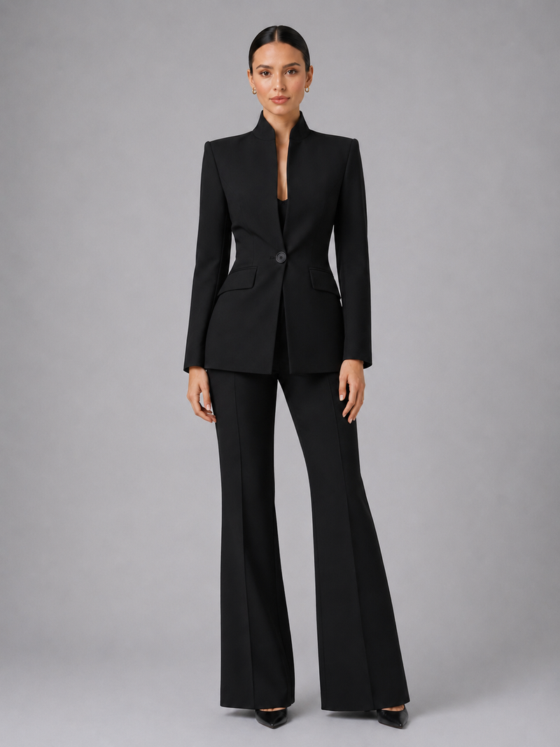 Women’s Tailored Blazer & Trouser Suit Set – Smart Formal Co-Ord