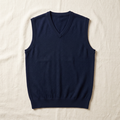 Bellagio Merino Sweater Vest - flat lay front
