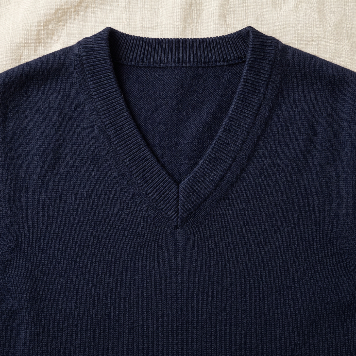 Bellagio Merino Sweater Vest - fabric detail