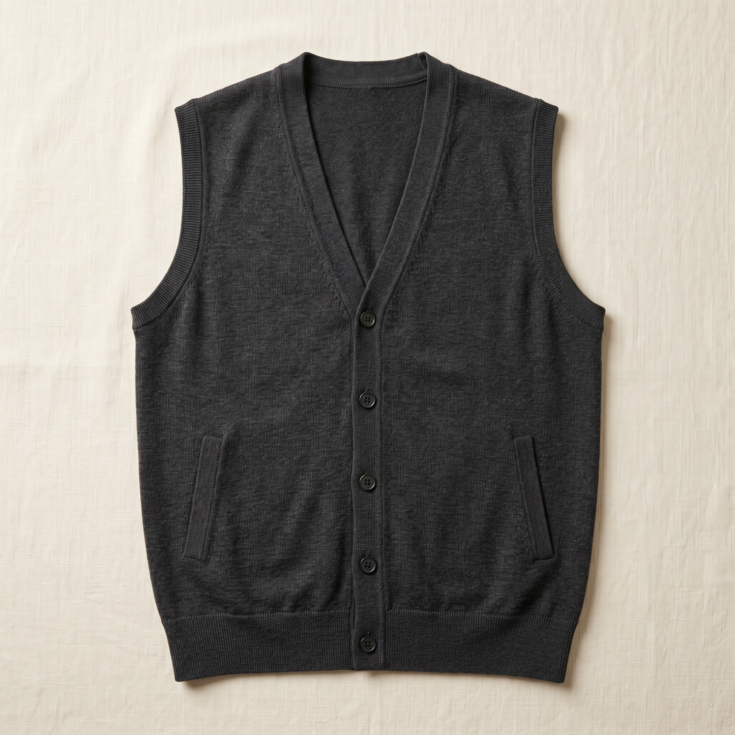 Preston Knit Vest - flat lay front