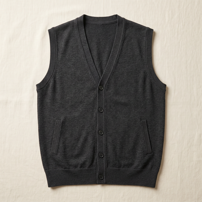 Preston Knit Vest - flat lay front