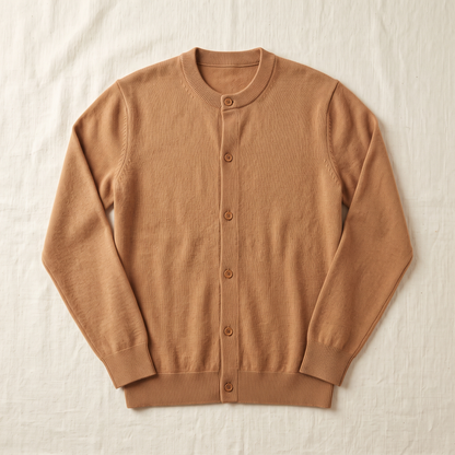 Ashford Button Knit Sweater - flat lay front