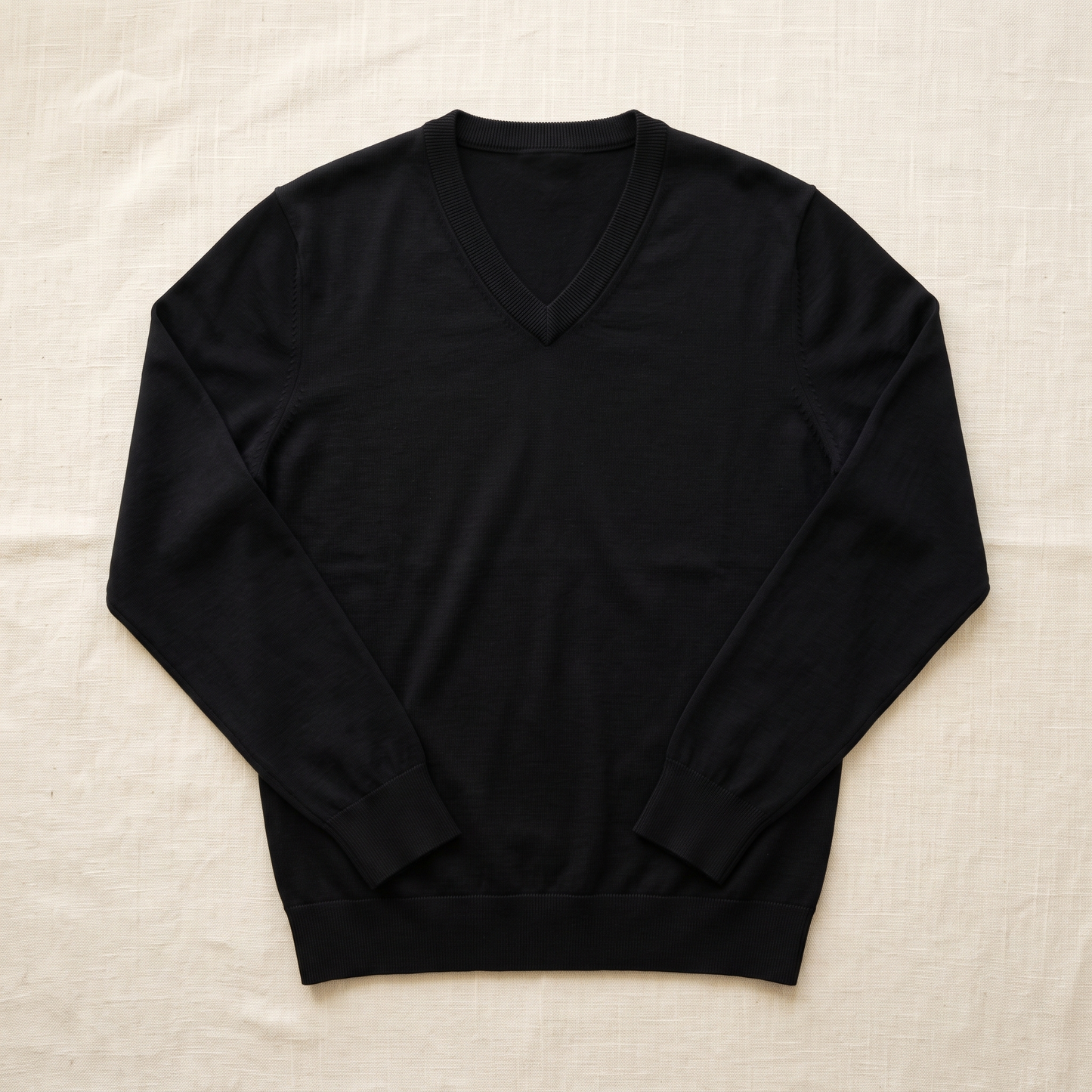 Everett V-Neck Pullover - flat lay front