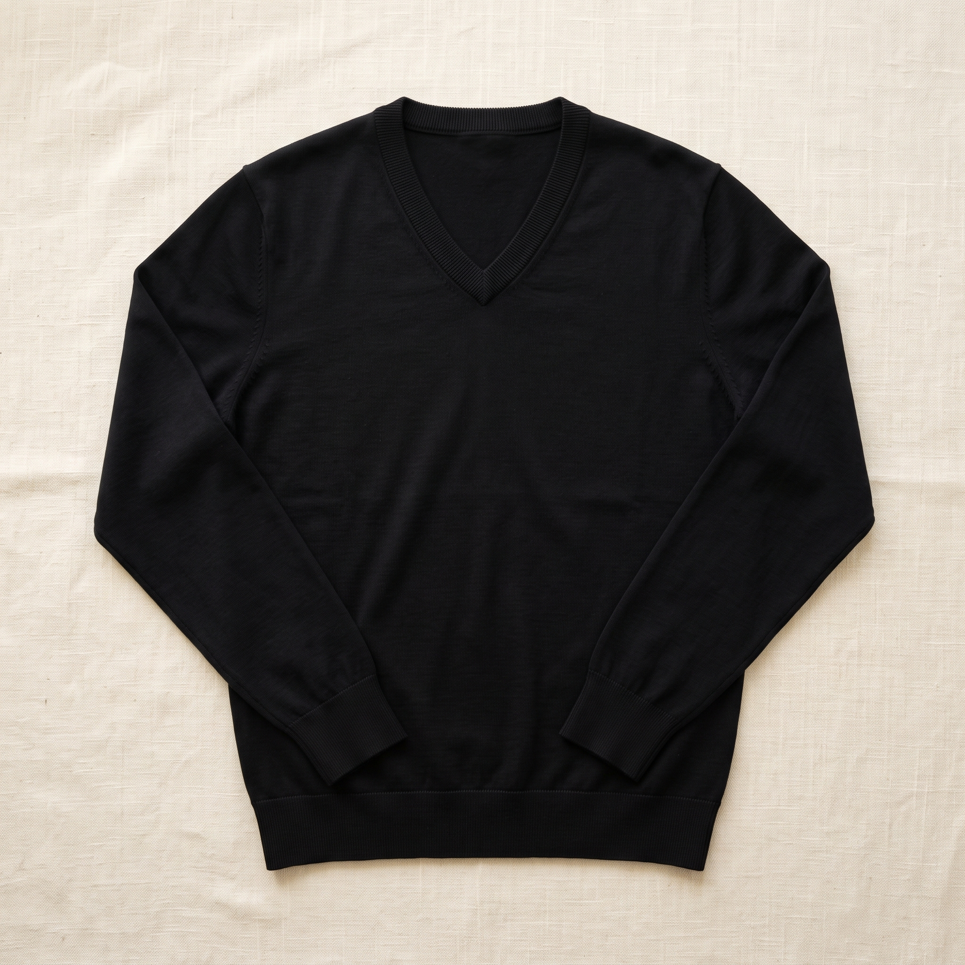Everett V-Neck Pullover - flat lay front