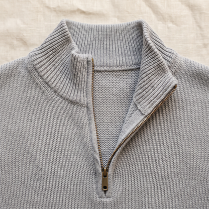 Torino Half Zip Sweater - fabric detail