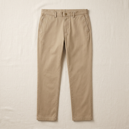 Weston Cotton Trousers - flat lay front