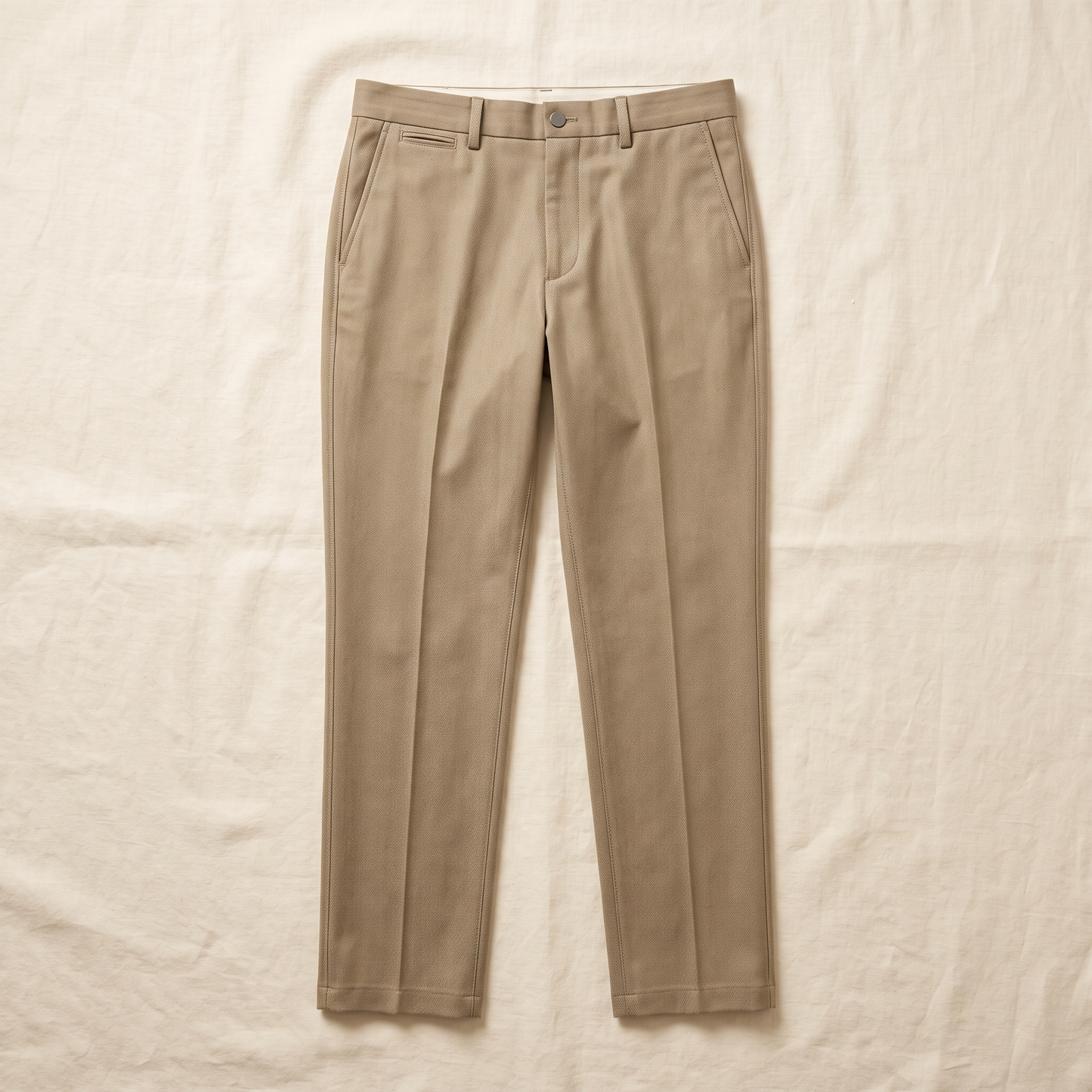 Harrow Herringbone Wool Trousers - flat lay front