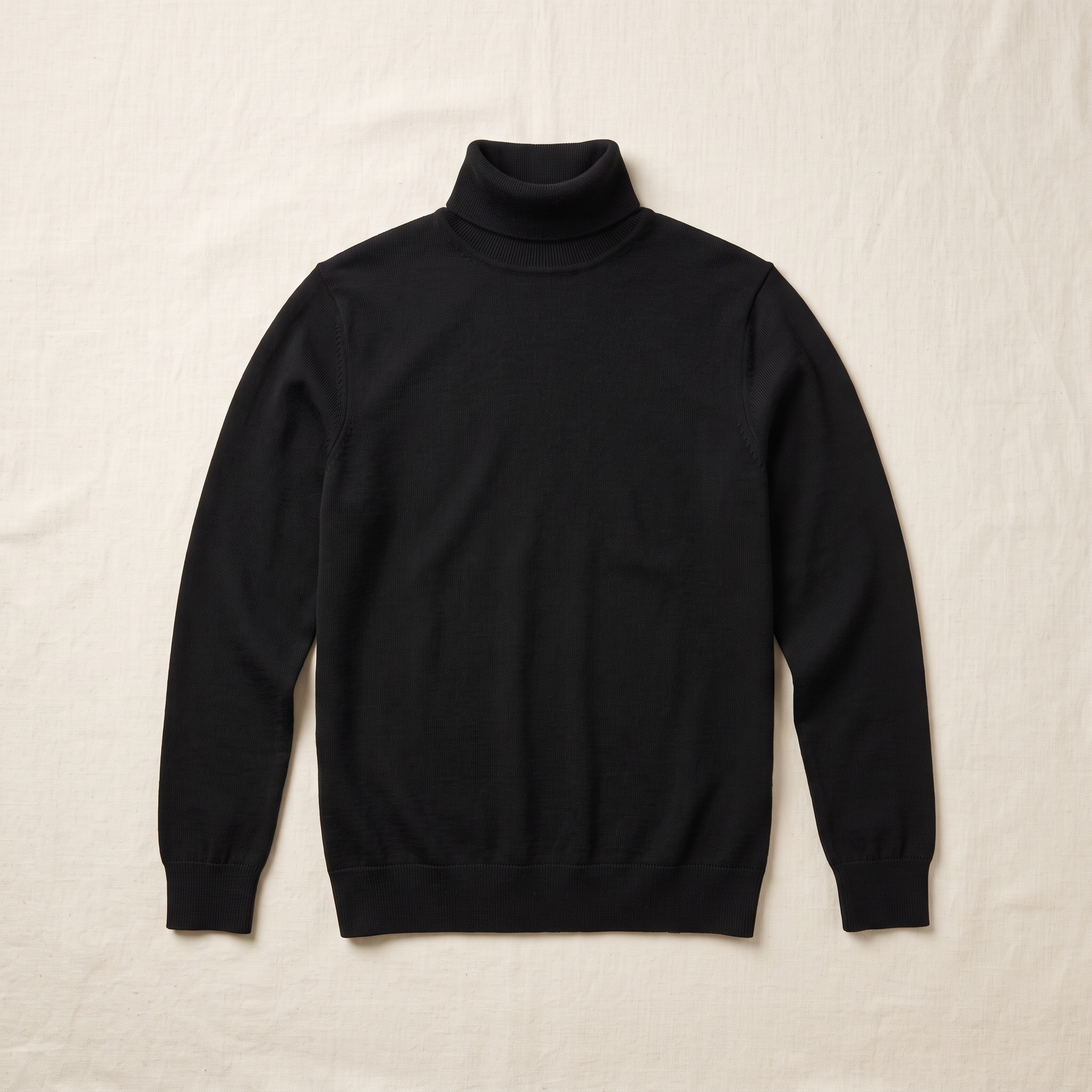 Bergen Knitted Turtleneck - flat lay front
