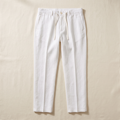 Palmara Linen Pants - flat lay front