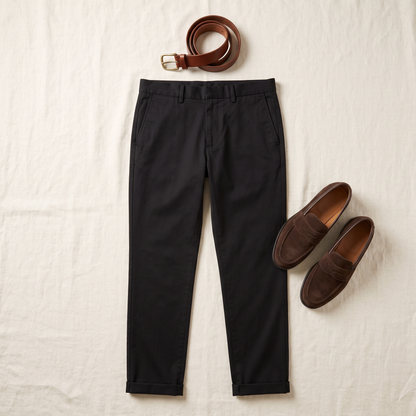 Ludlow Casual Pants - styled flat lay