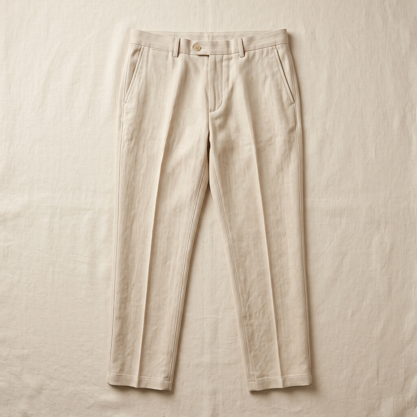 Corsica Linen Trousers - flat lay front