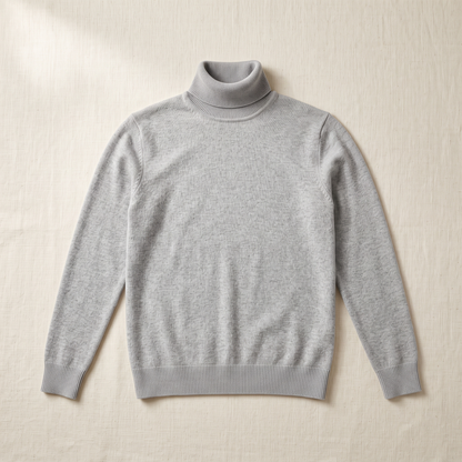 Aspen Turtleneck Sweater - flat lay front