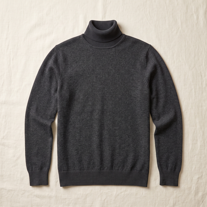 Dalton Turtleneck Knit - flat lay front