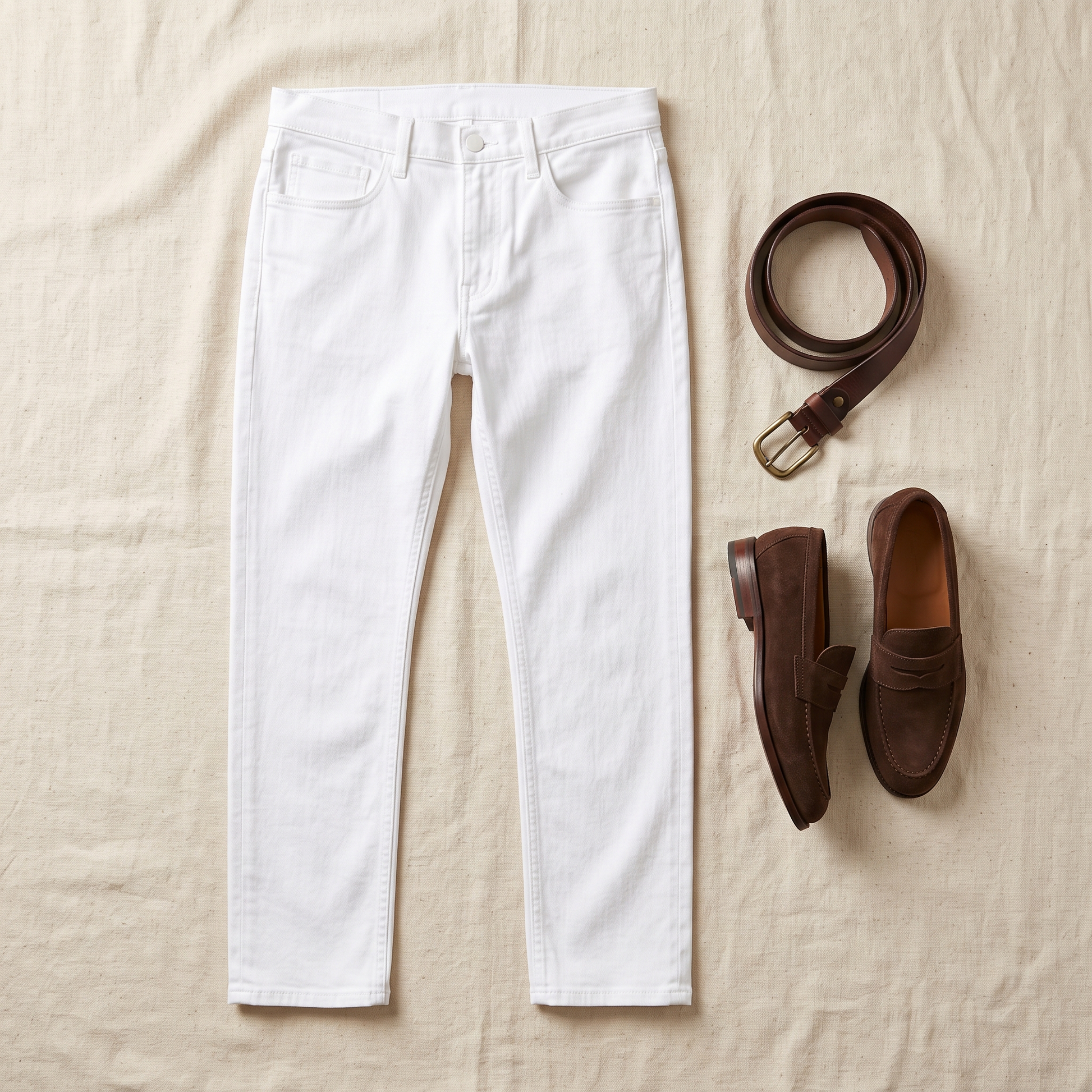 Avery Denim Jeans - styled flat lay