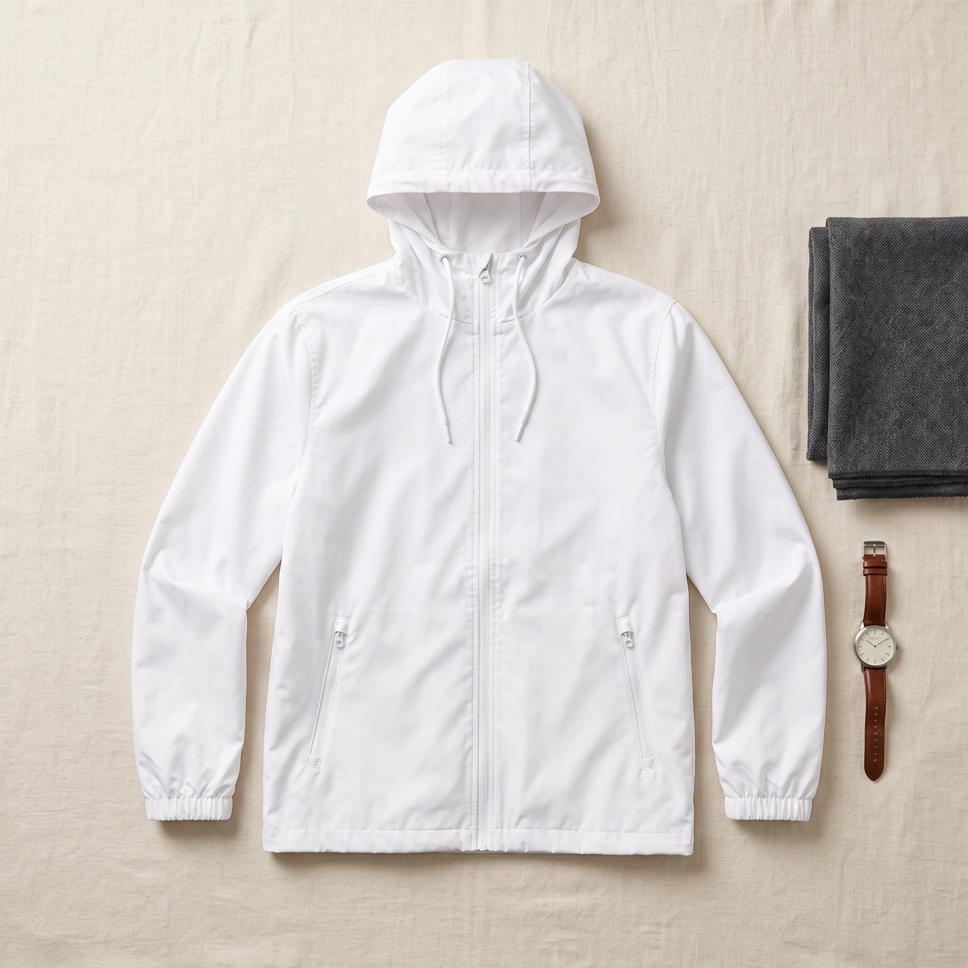 Solaris Windbreaker - styled flat lay