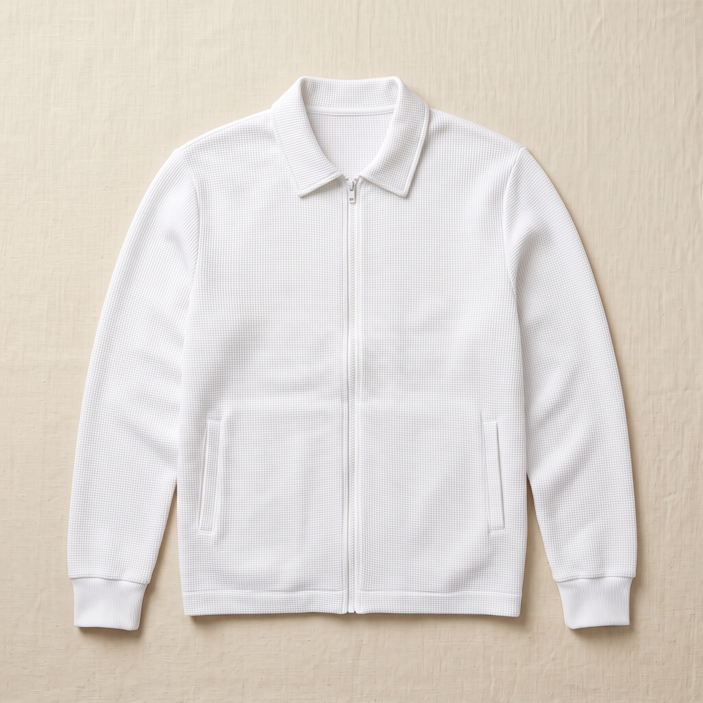 Bexley Waffle-Knit Jacket - flat lay front