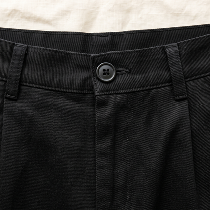 Windsor Pleated Shorts - fabric detail