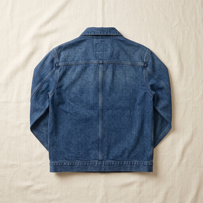 Dylan Vintage Denim Jacket - back view