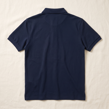 Alden Pique Polo Shirt - back view