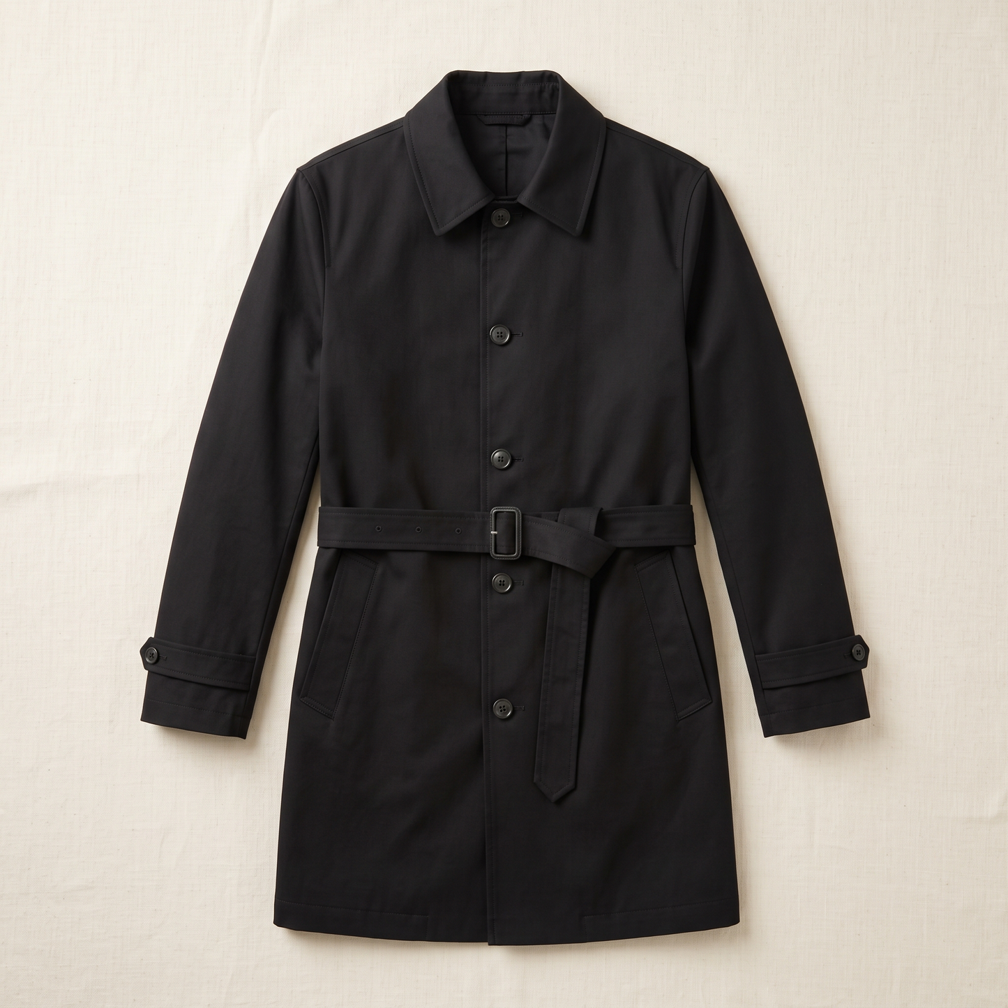 Sterling Trench Coat - flat lay front