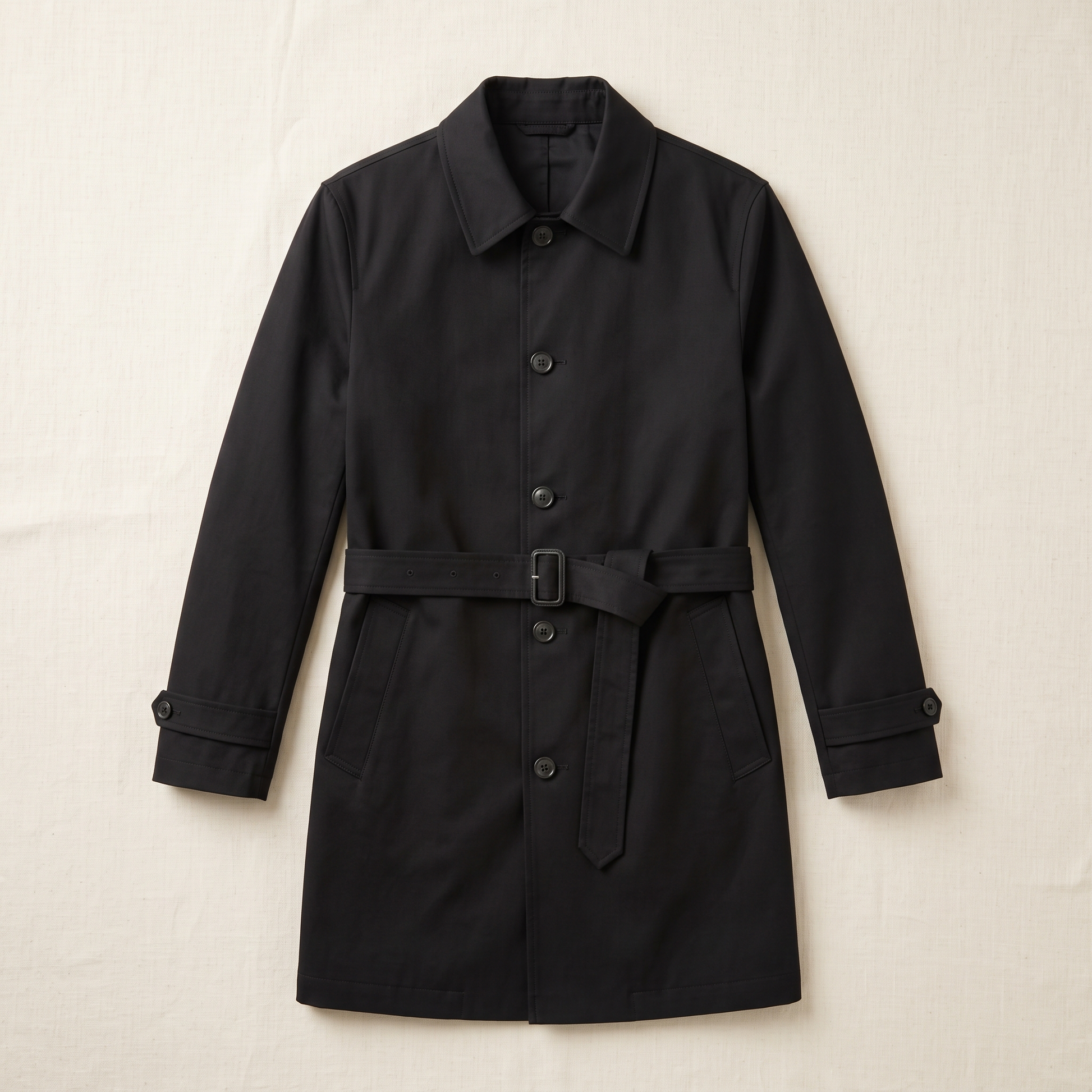 Sterling Trench Coat - flat lay front