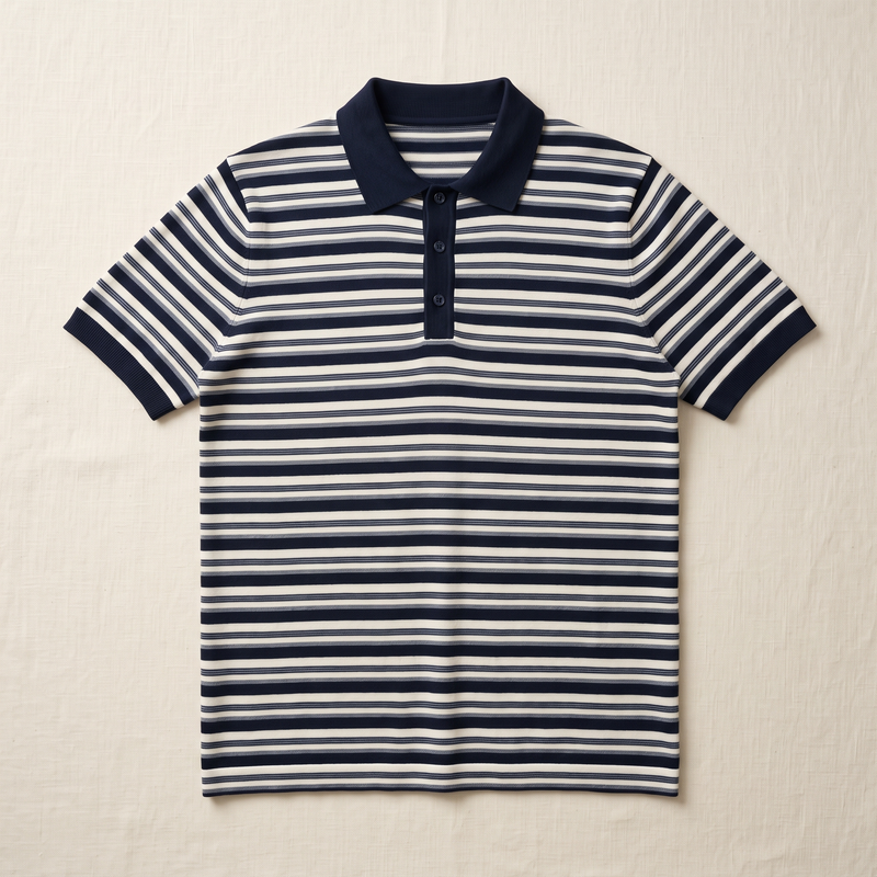 Marina Striped Knit Polo