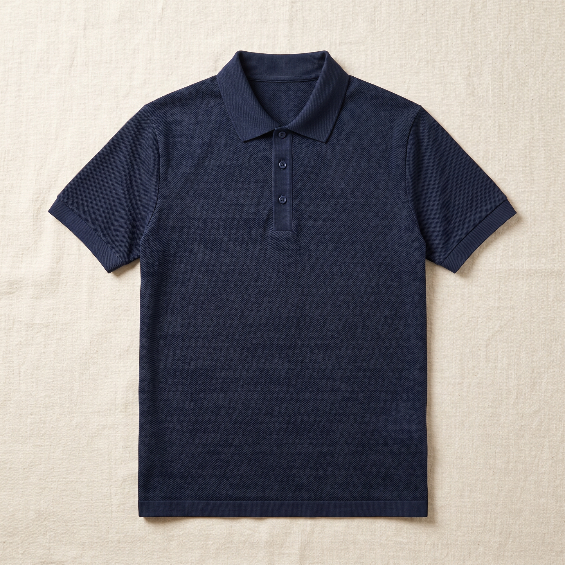 Enzo Mesh Polo - flat lay front
