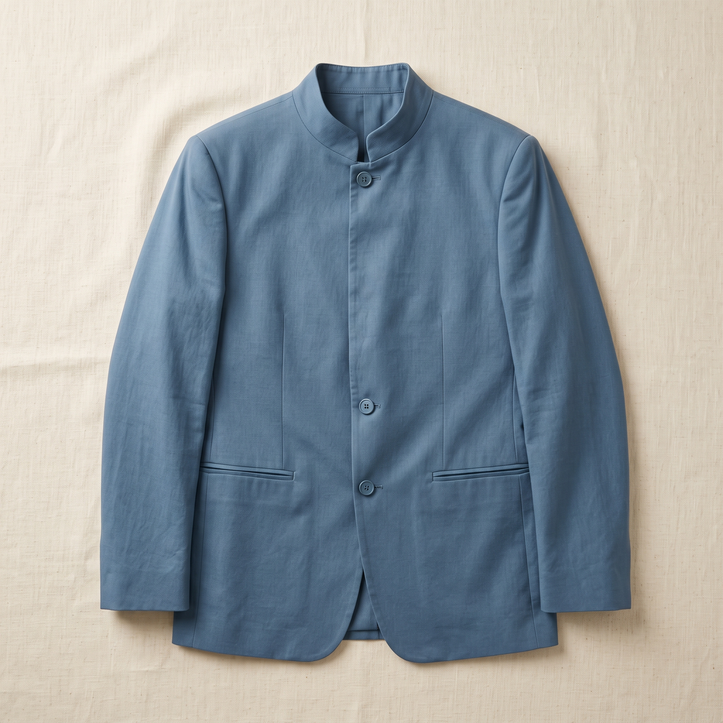 Regent Stand-Collar Blazer - flat lay front