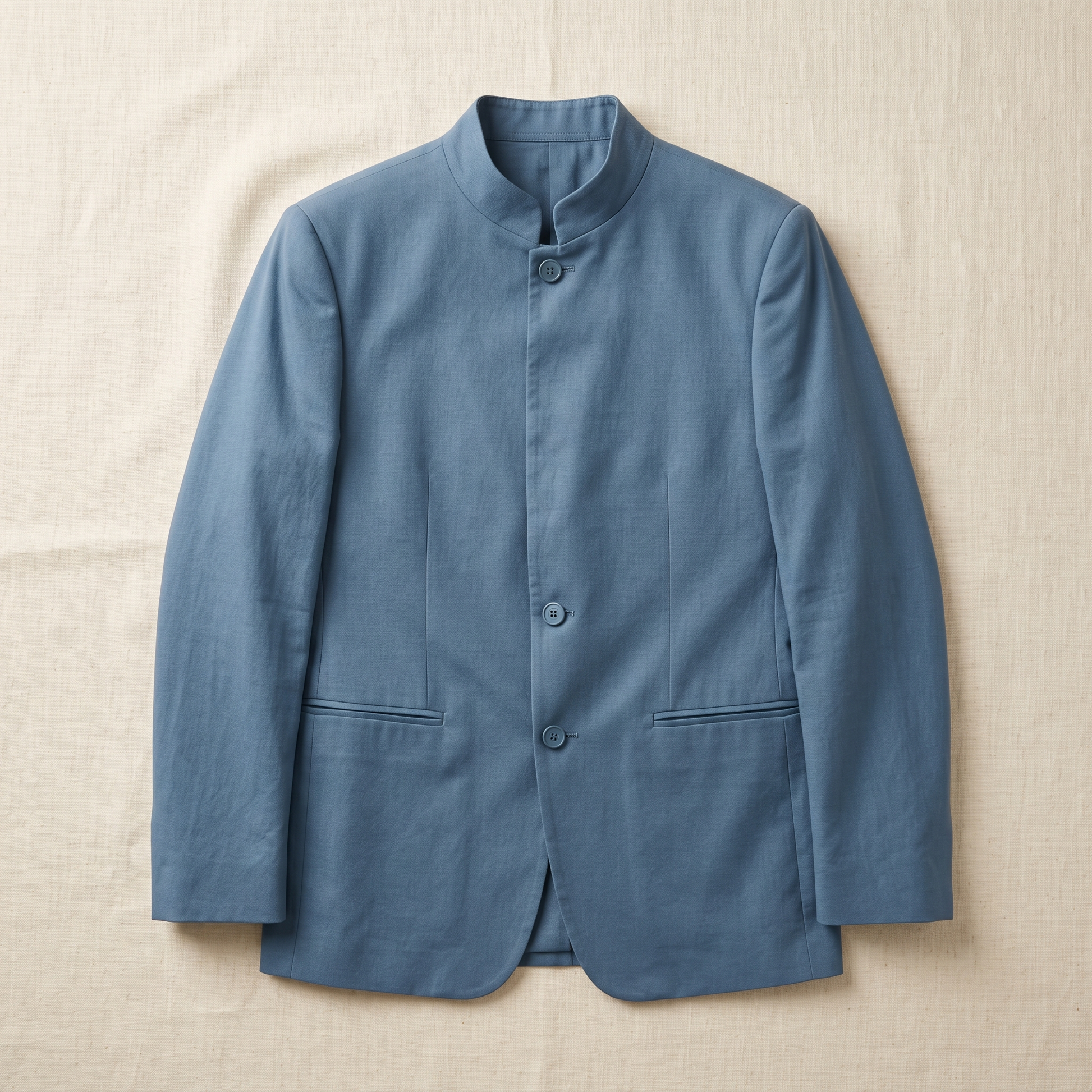Regent Stand-Collar Blazer - flat lay front