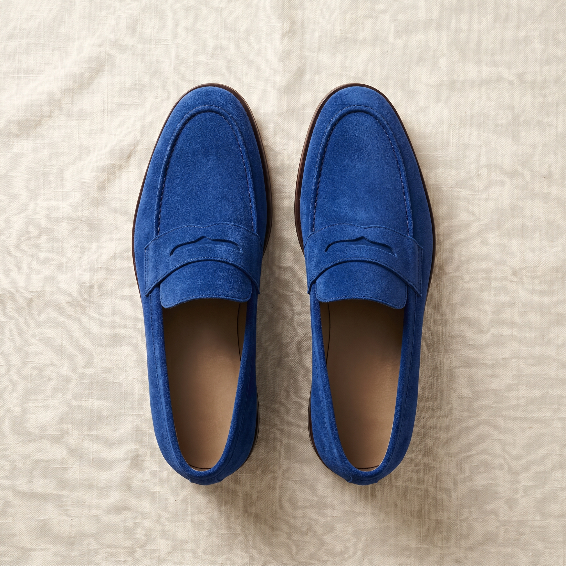 Savile Suede Loafers - flat lay front